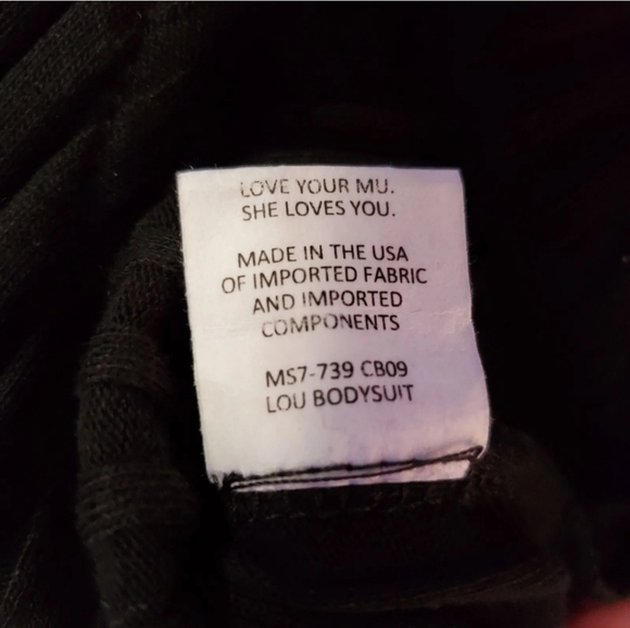 Show Me Your Mumu Lou Bodysuit Womens XSmall Strapless Ruffle Black‎ Ribbed XS - Picture 11 of 16